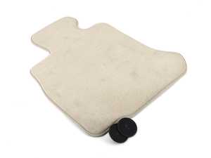 ES#3153445 - 51477230406 - Floor Mat Driver Side - Oyster Velour - Genuine BMW driver side replacement floor mat - Genuine BMW - BMW