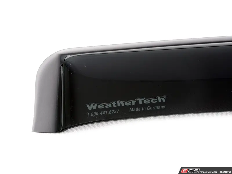 WeatherTech Dark Tint Side Window Deflectors - Rear Pair Custom Fit Rain Guards