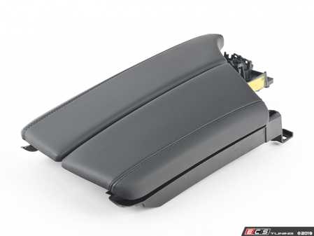 ES#2599239 - 51168050274 - F10 Leather Armrest - Front Center - Schwarz - Genuine BMW - BMW