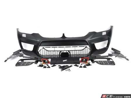 ES#4487738 - G30M5FT-FG-PDC - M5 Style Front Bumper Conversion W/ Fog Light Grilles - M5 looks without the M5 cost while retaining PDC - ECS - BMW