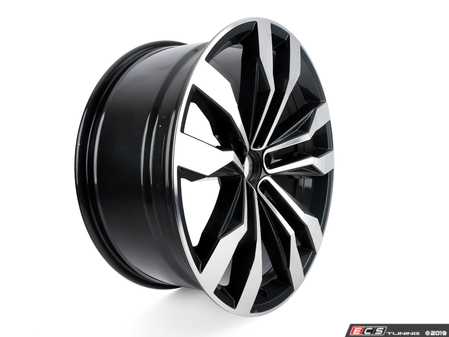 ES#3485412 - 3QF601025FNQ9 - 21" Suzuka Wheel - Priced Each - 21"x9.0" ET34 5x112 - Dark Graphite/Finely Turned - Genuine Volkswagen Audi - Volkswagen