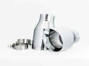 ES#4043468 - 3015-22042 - Touring Edition Exhaust Single Side - Chrome Silver Tip (90mm) - Featuring a performance mid-pipe and a drone-free, perfect exhaust note! - AWE - BMW