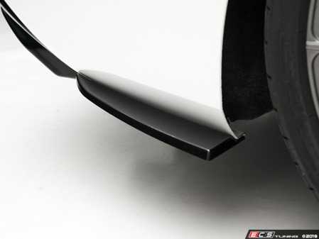 ES#4044452 - 024846ecs01KT1 - Audi B8.5 S4 / A4 S-Line Rear Bumper Side Splitters - Gloss Black - Spice up the exterior of your Audi with gloss black spats! - ECS - Audi