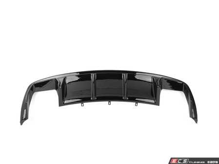 ES#3981031 - 028807ECS01 - Audi B8.5 S4 / A4 S-Line Rear Diffuser - Gloss Black - Add some aggressive styling to your Audi! - ECS - 
