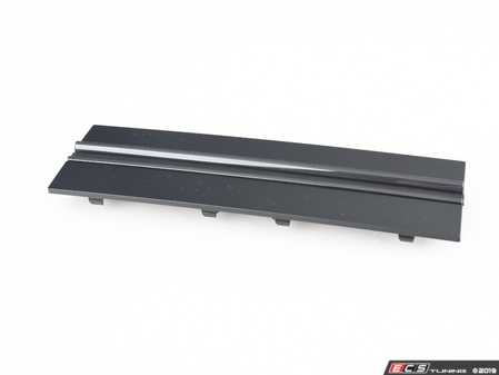 ES#3651310 - 8W6807287DRU6 - Front License Plate Bracket Filler Trim - Dark Chrome Matte - Covers the hardware provision for the front license plate bracket - Genuine Volkswagen Audi - Audi