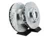 ES#3155305 - EBR822XPR - Front Cross Drilled & Slotted Brake Rotors - Pair (350x34) - Zinc coated performance rotors - Power Stop - Audi Volkswagen Porsche