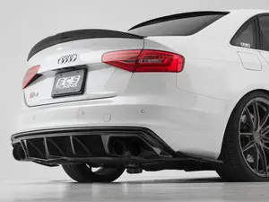 Audi B8.5 S4 / A4 S-Line Rear Diffuser - Gloss Black