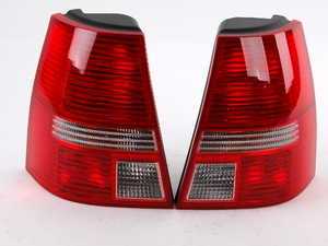 ES#2141118 - 1J9998002 - Ocean Style Tail Light Set - (NO LONGER AVAILABLE) - Tail lights from the European Golf Variant Ocean Edition model with red/red/clear/red lenses that fit all MK4 Jetta Wagons - Genuine European Volkswagen Audi - 
