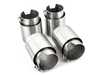 ES#3438825 - 11-043 - Slip on Exhaust Tips - 90mm - Brushed Stainless Steel - A perfect length, stylish alternative to the OE exhaust tips! - Active Autowerke - BMW