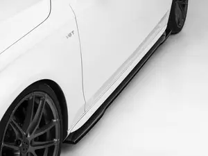 Audi B8/B8.5 A4/S4 Flat Side Skirts - Gloss Black