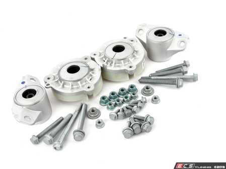 ES#3691724 - 8w0412377KT1 - Front & Rear Suspension Installation Kit - Includes front & rear shock/strut mounts and associated hardware for a complete suspension installation - Genuine Volkswagen Audi - Audi