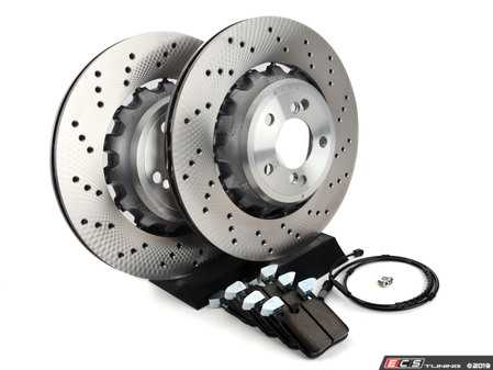 ES#3448774 - 34212284989KT3 - Rear Performance Brake Service Kit - Includes brand new Genuine BMW rotors with Hawk HPS 5.0 brake pads. - Assembled By ECS - BMW