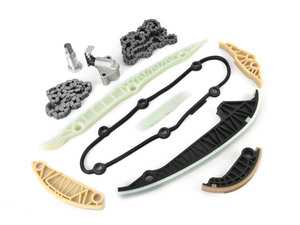 ES#3691779 - 06k109467qkt2KT - Basic Timing Chain Kit - Includes chains, tensioners, and rails - Assembled By ECS - Volkswagen