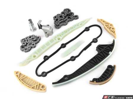 ES#3691779 - 06k109467qkt2KT - Basic Timing Chain Kit - Includes chains, tensioners, and rails - Assembled By ECS - Volkswagen
