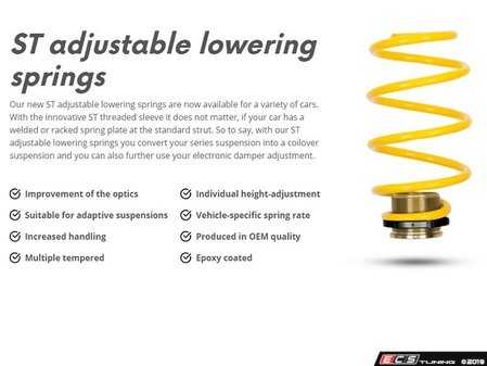ES#4045805 - 273200AV - ST Adjustable Lowering Springs  - Height Adjustable Spring kits are a great alternative to conventional springs - Suspension Techniques - BMW