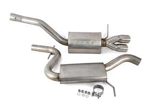 ES#3175509 - 252547 - MK6 Jetta 1.8T/2.0T 2.5" Cat-Back Exhaust System - Stainless Steel - 2.5" Stainless exhaust system with dual Borla mufflers and twin angle cut tip! - Techtonics Tuning - Volkswagen