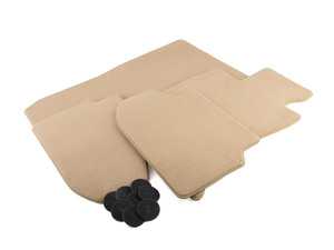 ES#2766983 - 51477351386 - F10 Floor Mat Set - Venetobeige Velour - Complete set of four - Genuine BMW - BMW