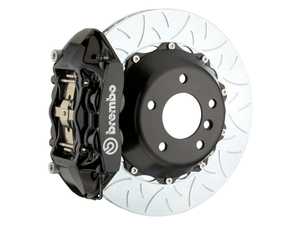 ES#2854999 - 2P3.9044A1 - Rear Brembo GT 4 Piston Big Brake Kit (380x28mm) - Upgrade to 2 piece rotors (Type 3), 4 piston calipers (black), & high performance Brembo pads - Brembo - BMW