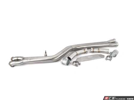 ES#4045392 - 11-050 - F87 M2 Competition Mid Pipe - Non-Resonated - Single-pipe design eliminates weed-eater sound from factory exhaust - Active Autowerke - BMW
