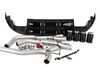ES#3675313 - 027366ECS01-02KT - MK7 Jetta Quad Exit Axle-Back Exhaust System - With Gloss Black Rear Diffuser & 3.5" Black Chrome Tips - Upgrade the appearance and sound of your 1.4T Jetta with our ECS Quad-Tip Exhaust and Rear Diffuser Kit - ECS - Volkswagen