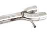 ES#3675313 - 027366ECS01-02KT - MK7 Jetta Quad Exit Axle-Back Exhaust System - With Gloss Black Rear Diffuser & 3.5" Black Chrome Tips - Upgrade the appearance and sound of your 1.4T Jetta with our ECS Quad-Tip Exhaust and Rear Diffuser Kit - ECS - Volkswagen