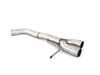 ES#3675313 - 027366ECS01-02KT - MK7 Jetta Quad Exit Axle-Back Exhaust System - With Gloss Black Rear Diffuser & 3.5" Black Chrome Tips - Upgrade the appearance and sound of your 1.4T Jetta with our ECS Quad-Tip Exhaust and Rear Diffuser Kit - ECS - Volkswagen