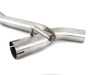 ES#3675313 - 027366ECS01-02KT - MK7 Jetta Quad Exit Axle-Back Exhaust System - With Gloss Black Rear Diffuser & 3.5" Black Chrome Tips - Upgrade the appearance and sound of your 1.4T Jetta with our ECS Quad-Tip Exhaust and Rear Diffuser Kit - ECS - Volkswagen