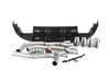 ES#3675309 - 027365ECS01-01KT - MK7 Jetta Quad Exit Axle-Back Exhaust System - With Carbon Fiber Rear Diffuser & 3.5" Chrome Tips - Upgrade the appearance and sound of your 1.4T Jetta with our ECS Quad-Tip Exhaust and Rear Diffuser Kit - ECS - Volkswagen