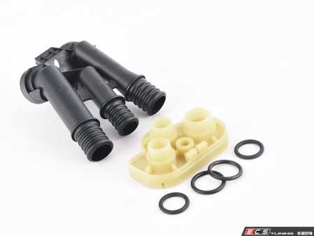 ES#4045673 - 64118390697KT - Heater Hose Conjunction Flange Kit - Includes both heater connection pipes and new o-rings - Genuine BMW - BMW