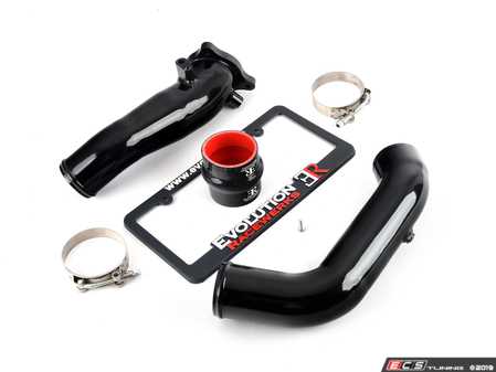 ES#4017323 - BM-ICP019-T3 - B48 Charegepipe Kit - Black Anodized - The weakest part of your stock turbo system is plastic charge pipes. - Evolution Racewerks - BMW