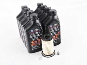 ES#3536764 - g052577m2KT - Oil Service Kit - Includes OEM 508/509 Full Synthetic 0w-20 Engine Oil, Filter, drain plug, and washer for a complete oil service - Genuine Volkswagen Audi - Audi