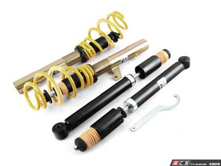 ES#4056013 - 13281031 - ST X Performance Coilover System - Fixed Damping - Height adjustable with average lowering of; Golf models (1.4"-2.6"F, 1.4"-2.6"R) and GTI models (.4"-1.6"F, .6"-1.6"R). - Suspension Techniques - Volkswagen