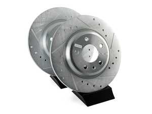ES#3154999 - EBR1007XPR - Rear Drilled & Slotted Brake Rotors - Pair (300x12) - Take your stopping power too a new level! - Power Stop - Audi