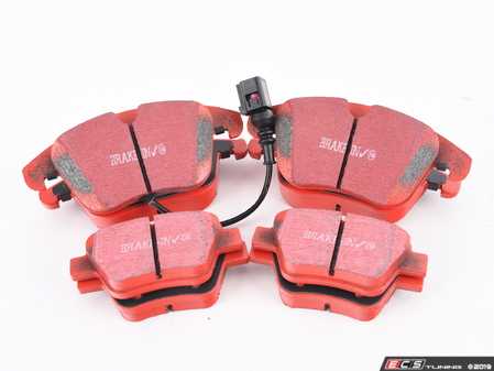 ES#3691629 - dp32075cKT - Front & Rear Brake Pad Kit - EBC RedStuff - High performance street pad featuring Kevlar technology. - EBC - Volkswagen