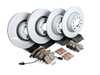 ES#3184319 - 4F0615301EKT90 - Front & Rear Premuim Brake Service Kit - Featuring Zimmermann rotors and ECS DD23 Ceramic Brake pads - Assembled By ECS - Audi