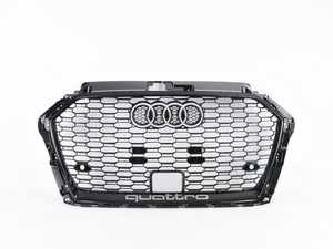 ES#3233708 - 8V5853651ST94 - Grille Assembly - High Gloss Black/High Gloss Black Trim - Clean up or change your look - Genuine Volkswagen Audi - Audi