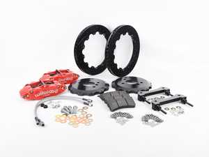 ES#3549995 - 140-15214-DR - Wilwood Narrow Superlite 6R Front Hat Kit 12.88in Drill Red - Featuring 6 piston calipers, 2 piece rotors, stainless brake lines, and performance brake pads - Wilwood - MINI