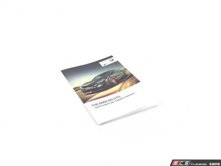 ES#3109762 - 01402970973 - F82 Supplementary Owner's Handbook F82 GTS - Genuine BMW - BMW