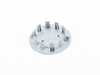 ES#3178339 - 9P1601149AM7Z - Silver Center Cap With Full Color Porsche Crest - Priced Each - Cap for 19" Carerra sport style wheel - 4 required - Genuine Porsche - Porsche