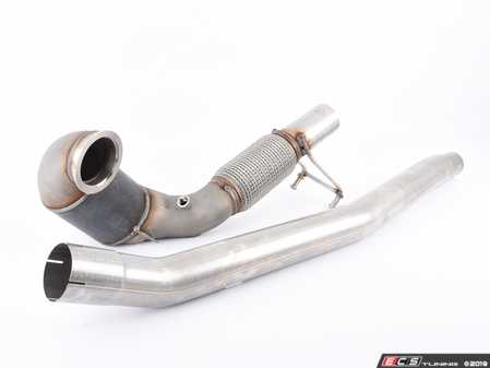 ES#3170125 - SSXAU605 - 3" Large Bore Downpipe  - Featuring a 200 cell Hi-Flow Race Cat and OE connecting pipe - Milltek Sport - Audi