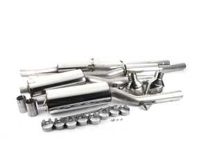 ES#2827471 - SSXAU354 - Cat-Back Exhaust System - Resonated - 2.75" stainless steel with dual oval polished tips - Milltek Sport - Audi