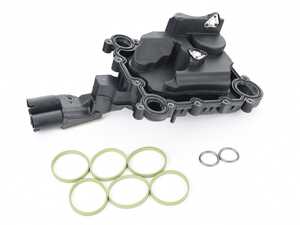 ES#3699157 - 079129717dKT - Oil Separator Service Kit - Comprehensive kit includes new oil separator, supercharger gaskets (qty 6), and vent tube o-rings (qty 2). - Genuine Volkswagen Audi - Audi