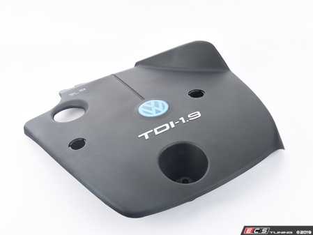 ES#274999 - 038103925EH - Engine Cover - 1.9L TDI engine cover, comes with required grommets for mounting points and dipstick tube - Genuine Volkswagen Audi - Volkswagen