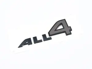 Model Letting Emblem Black Line All 4 - Priced Each