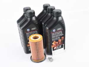 ES#2561245 - FSI20TOEM -  Genuine Oil Service Kit - Includes Genuine oil, filter, and drain plug - Genuine Volkswagen Audi - Volkswagen