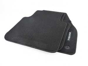 ES#3416989 - 5NN061370WGK - Mojo Mats Floor Mat Set - Keep your interior showroom fresh with a set of four carpeted black floor mats with white TIGUAN lettering - Genuine Volkswagen Audi - Volkswagen