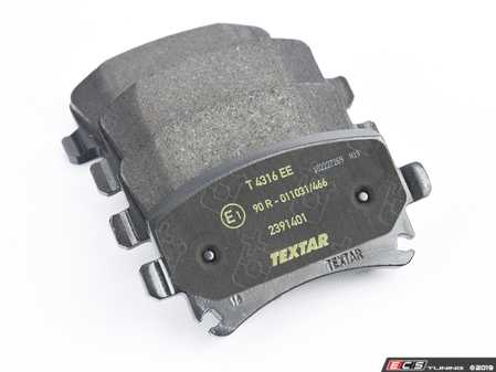 ES#4030728 - 1k0698451gKT1 - Front And Rear Brake Pad Kit - Textar - Mildly upgraded composite pad - Textar - Volkswagen