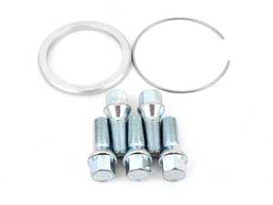 ES#3698480 - 09.31.151 - BBS PFS Kit - Mercedes/Audi 66.5mm (14x1.5) - Priced Each  - Includes 82mm OD to 66.5mm ID PFS Ring, 82mm Clip, and BBS cone seat lug bolts - Priced Each (Per Wheel) - BBS - Audi