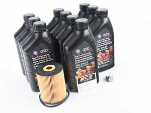 ES#2561281 - B5W8OEM - Premium Oil Service Kit - Featuring original Volkswagen oil and filter - Assembled By ECS - Volkswagen