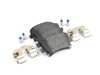 ES#4030728 - 1k0698451gKT1 - Front And Rear Brake Pad Kit - Textar - Mildly upgraded composite pad - Textar - Volkswagen